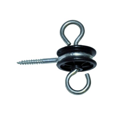 Aislador tirafondo portones doble anilla inox. 10u