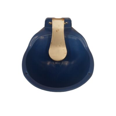 Bebedero azul con lengua inoxidable