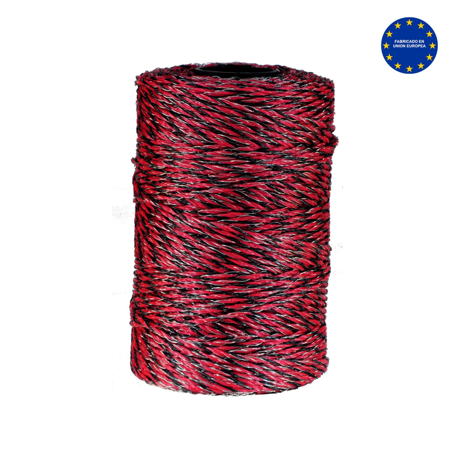 Cable con acero inoxidable rojo y negro 6 conductores