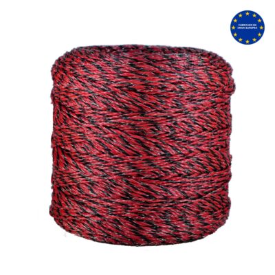 Cable con acero inoxidable fuerte rojo y negro 3 conductores