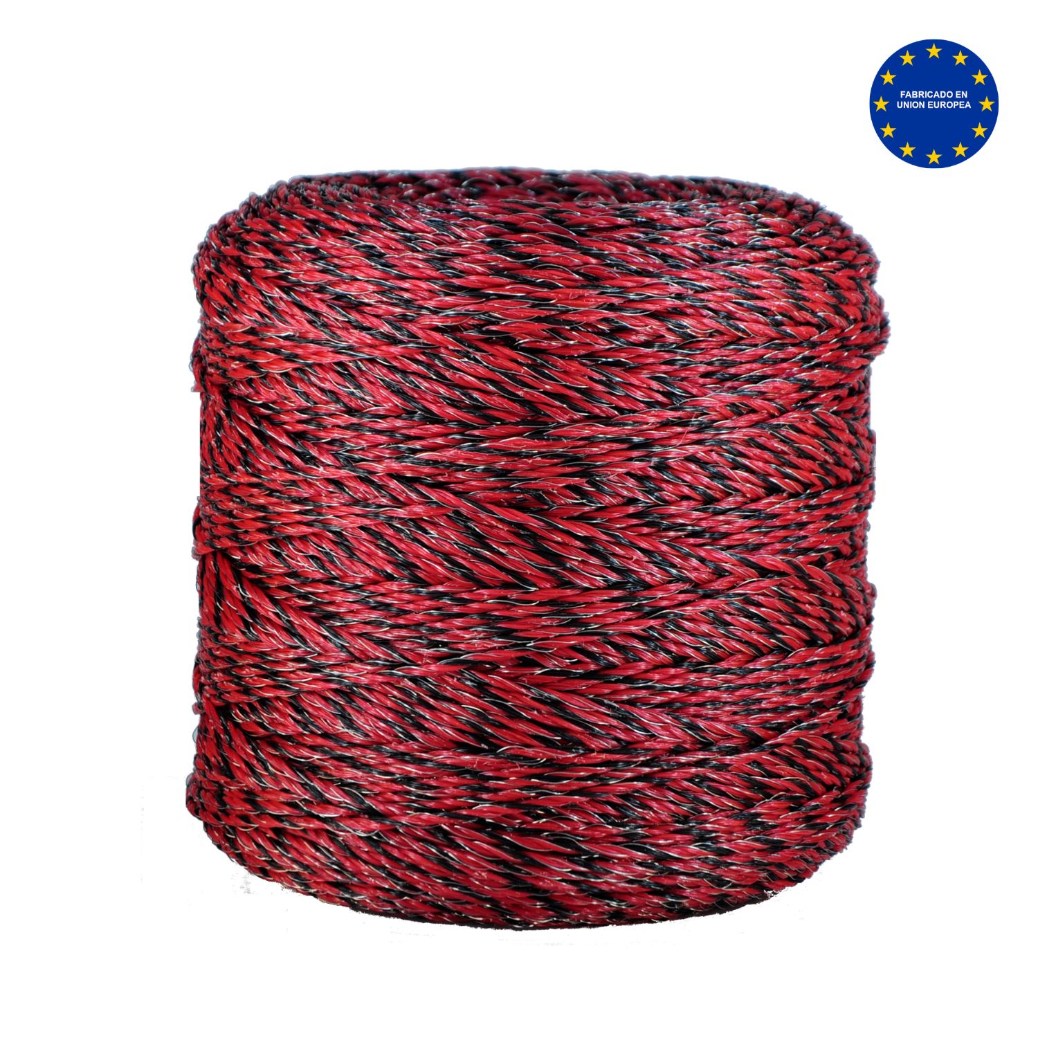 Cable con acero inoxidable fuerte rojo y negro 3 conductores