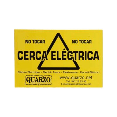 Cartel de cerca eléctrica