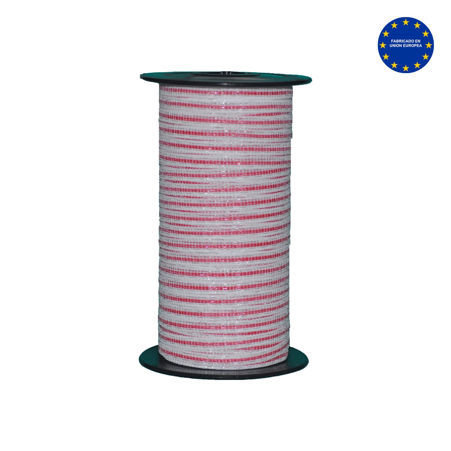 Cinta de acero inoxidable blanca y roja 3 conductores