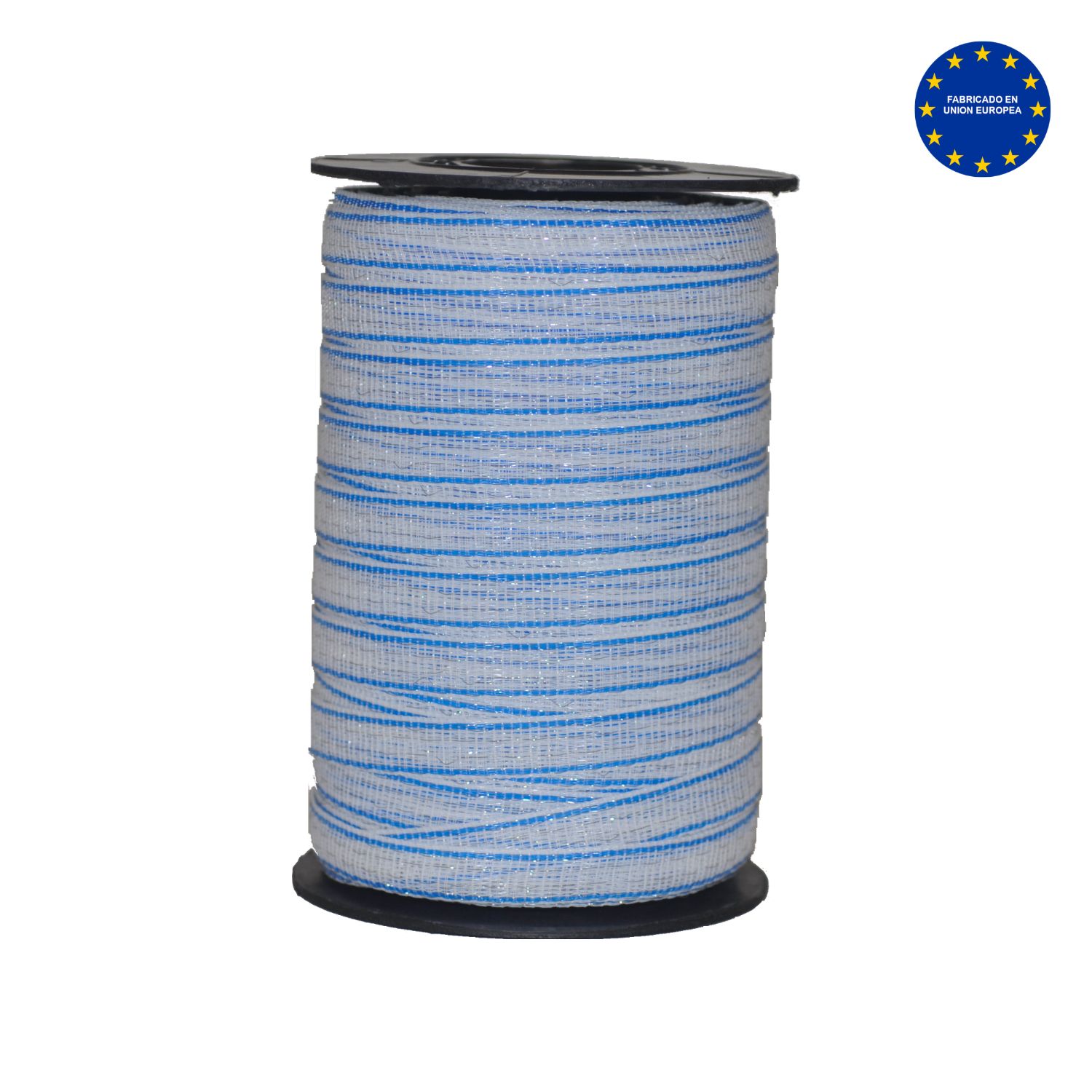 Cinta de acero inoxidable blanca y azul 6 conductores