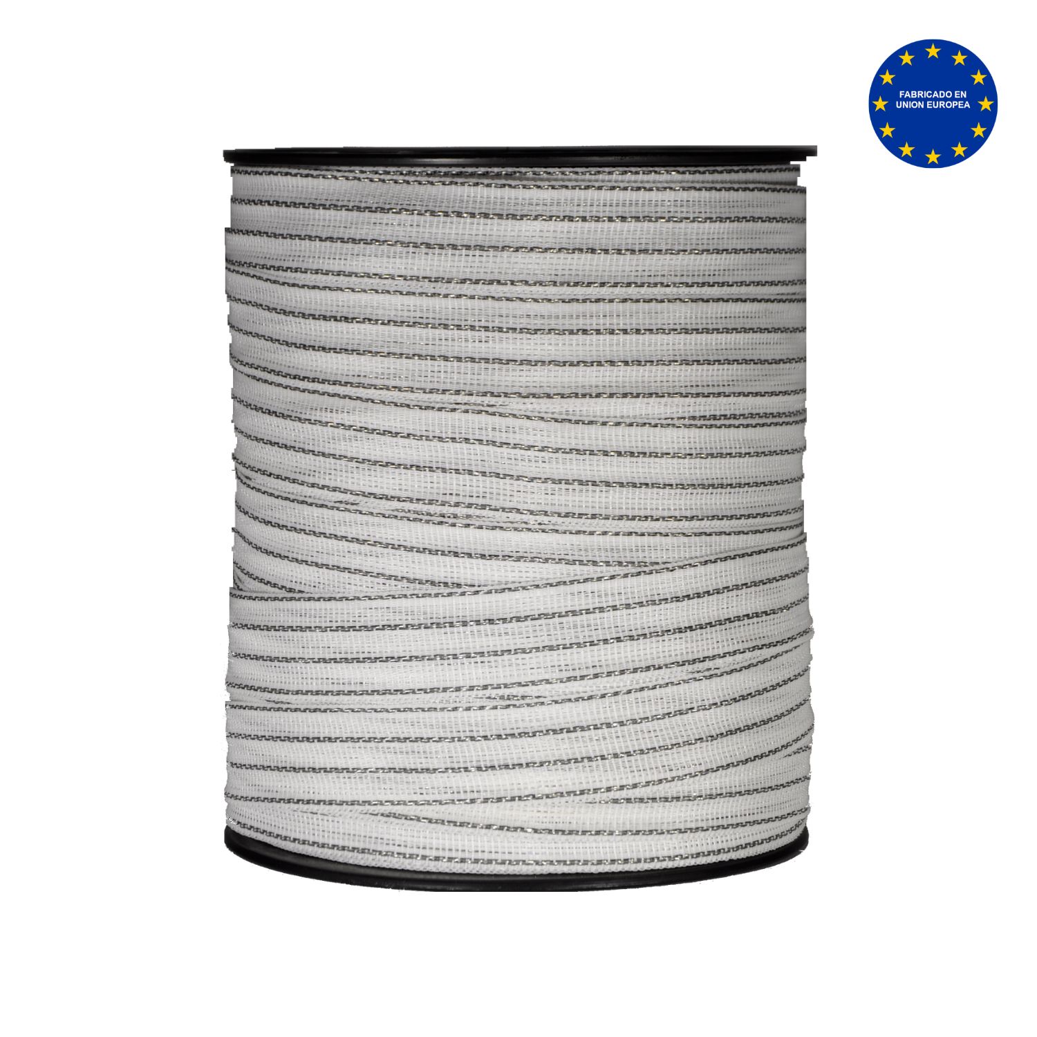 Cinta de acero inoxidable blanca y negra 8 conductores