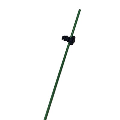 Pica de fibra verde 1,20m con aislador 25u